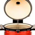 thumbnail image 3 of Big Joe™ III 24-inch Charcoal Grill in Red with Cart, Side Shelves, Grill Gripper, and Ash Tool, 3 of 6
