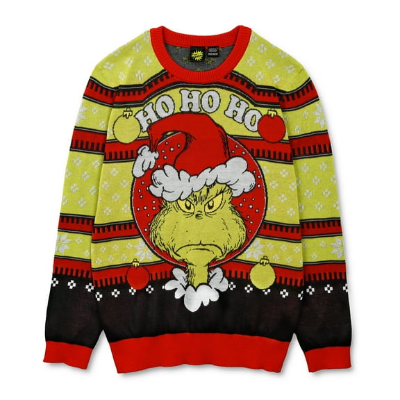 Mens The Grinch Ho Ho Ho Mean One Sweatshirt