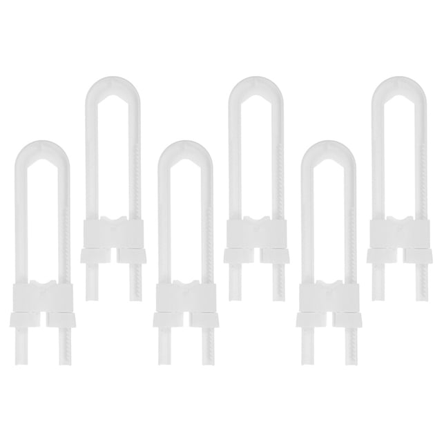 Phenofice 6 Pcs Verrous de Sécurité en Forme de U pour Tiroirs Placards Réfrigérateurs Verrous d'Armoire Durables