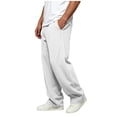 thumbnail image 4 of Qiyinn Man Fashion Casual Comfy Solid Color Loose Summer Drawstring Pockets Pants, 4 of 5