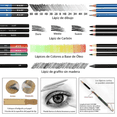 thumbnail image 3 of Set 145 Lápices de Dibujo de Colores Metálicos Grafito Malubero Malu2120, 3 of 4