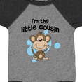 thumbnail image 4 of Inktastic I'm the Little Cousin-monkey-blu Boys Baby Bodysuit, 4 of 5