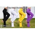 thumbnail image 7 of FAVIPT Womens Yoga Pants Drawstring Straight Wide Leg Stretch Leggings Workout Yoga Flare Lounge Trousers with Pockets 2026 Purple,S, 7 of 7