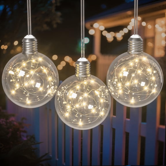 Beatineon 10.3ft Big Globe Bulb String Lights, 9 Large G100 Bulbs Warm White 2700K, Connectable Indoor Outdoor Party Lighting, Plug-in Fairy Lights for Patio, Bedroom, Halloween, Christmas