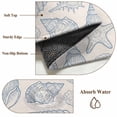thumbnail image 6 of Blue Shell Coastal Round Area Rug 3.3Ft Washable Circle Rugs for Dining Room Table, Nautical Seaside Ocean Summer Beach Non-Slip Carpet Floor Mats Indoor Outdoor Carpet Runner Aesthetic Home Decor, 6 of 8
