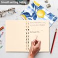 thumbnail image 4 of FORMRS 1-Subject Spiral Notebook 8" x 5" College Ruled 60 Refillable Sheet A5 Hard Cover, 2 Pack, Light Blue Lemon, 4 of 7