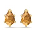 thumbnail image 3 of SuperJeweler 2 Carat Pear Shape Citrine Stud Earrings In 14K Yellow Gold Over Sterling Silver For Women, 3 of 6