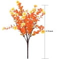 thumbnail image 4 of Morttic 6 Pack Artificial Fall Flowers Fake Eucalyptus Plant UV Resistant No Fade Faux Plastic Shrubs Home Garden Porch Patio Autumn Decoration (Fall Daisy), 4 of 7