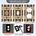 thumbnail image 3 of Yayeee Blank Wall Plate Cover 1-Gang 4.5"x2.7" Home Unused Decorative Outlet, Beige Geometric, 3 of 7
