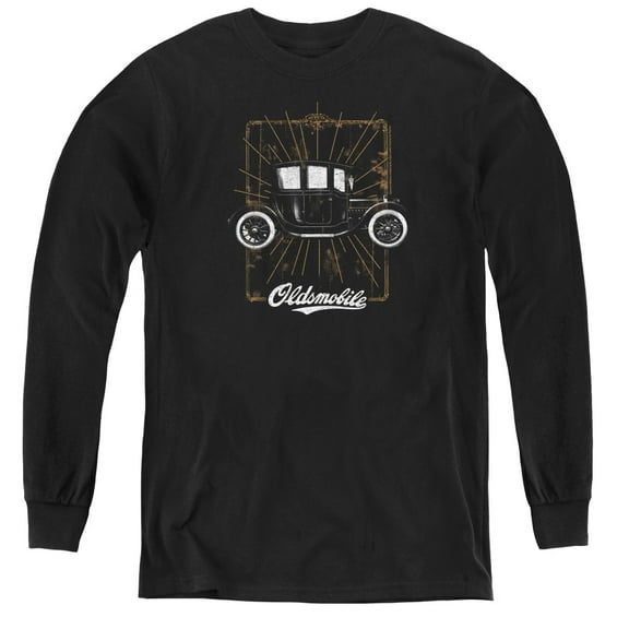 Oldsmobile 1912 Defender Youth Long Sleeve T-Shirt Tee Black
