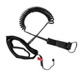 thumbnail image 4 of Correa de Cuerda elástica Zulema de surf 10 pies ajustable con doble accesorios de Cuerda estacionaria acolchada Suave negro, 4 of 6