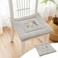 thumbnail image 2 of Square Chair Pads Anti Slip Chair Cushion with Ties Ultra Soft Floor Seat Cushion Pillows for Kid Reading Kitchen Dining Patio Chairs Indoor/Outdoor 17"x17", 2 of 7