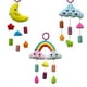 thumbnail image 2 of Rattles Toys Stroller Accessories Hanging Plush Toy Rainbow Clouds Clip Infant Wind Chimes Baby Crib Bed Bell Children Toys heqiyong toy, 2 of 2