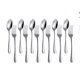 thumbnail image 1 of Juego de tenedor y cuchara para restaurante familiar de acero inoxidable plateado West Cutlery, juego de 12 piezas de cuchara y tenedor para comer coreano, 1 of 5