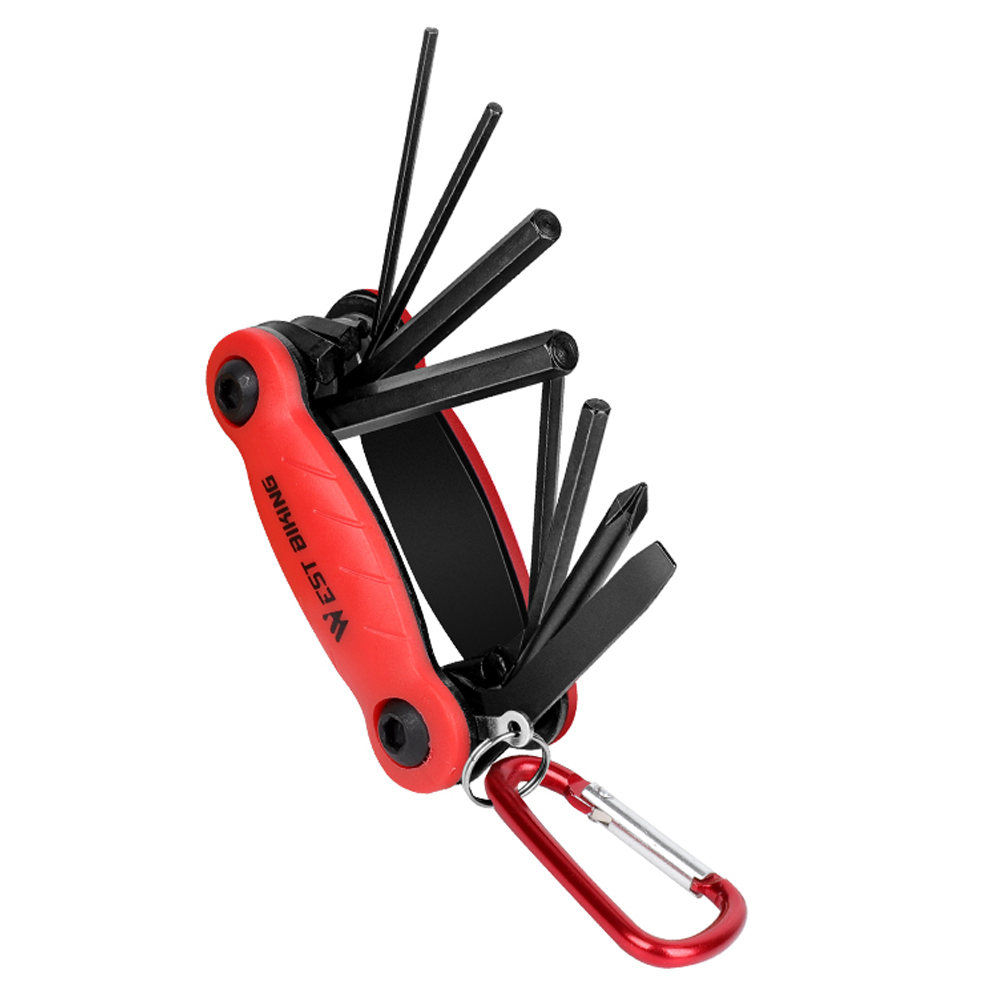 WEST BIKING Multifunction Bicycle Tools Kit MTB Road Cycling Bike Tool Steel Hex Spoke Cycling Screwdriver