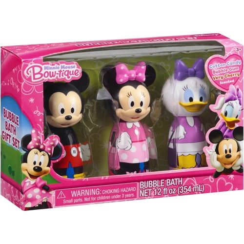 Disney Minnie Mouse Bow Tique Bubble Bath Gift Set 3 Pc