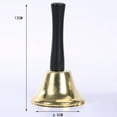 thumbnail image 6 of COCEQUC Loudly & Clear Hand Bell Silver with Black Wooden Handle Craft Bells, 6 of 6