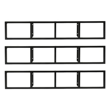 TFCFL 3pcs Floating Media Storage Cabinet Wall Mount Sisplay Shelf Rack CD DVD Organizer Shelves