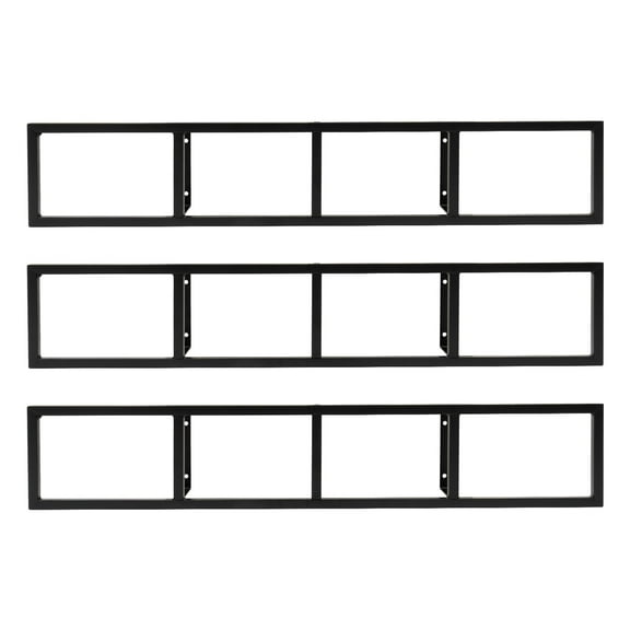TFCFL 3pcs Floating Media Storage Cabinet Wall Mount Sisplay Shelf Rack CD DVD Organizer Shelves
