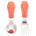 thumbnail image 1 of OUNONA 1 Set Stainless Steel Spoon Baby Utensils Set With Head Green, 1 of 8