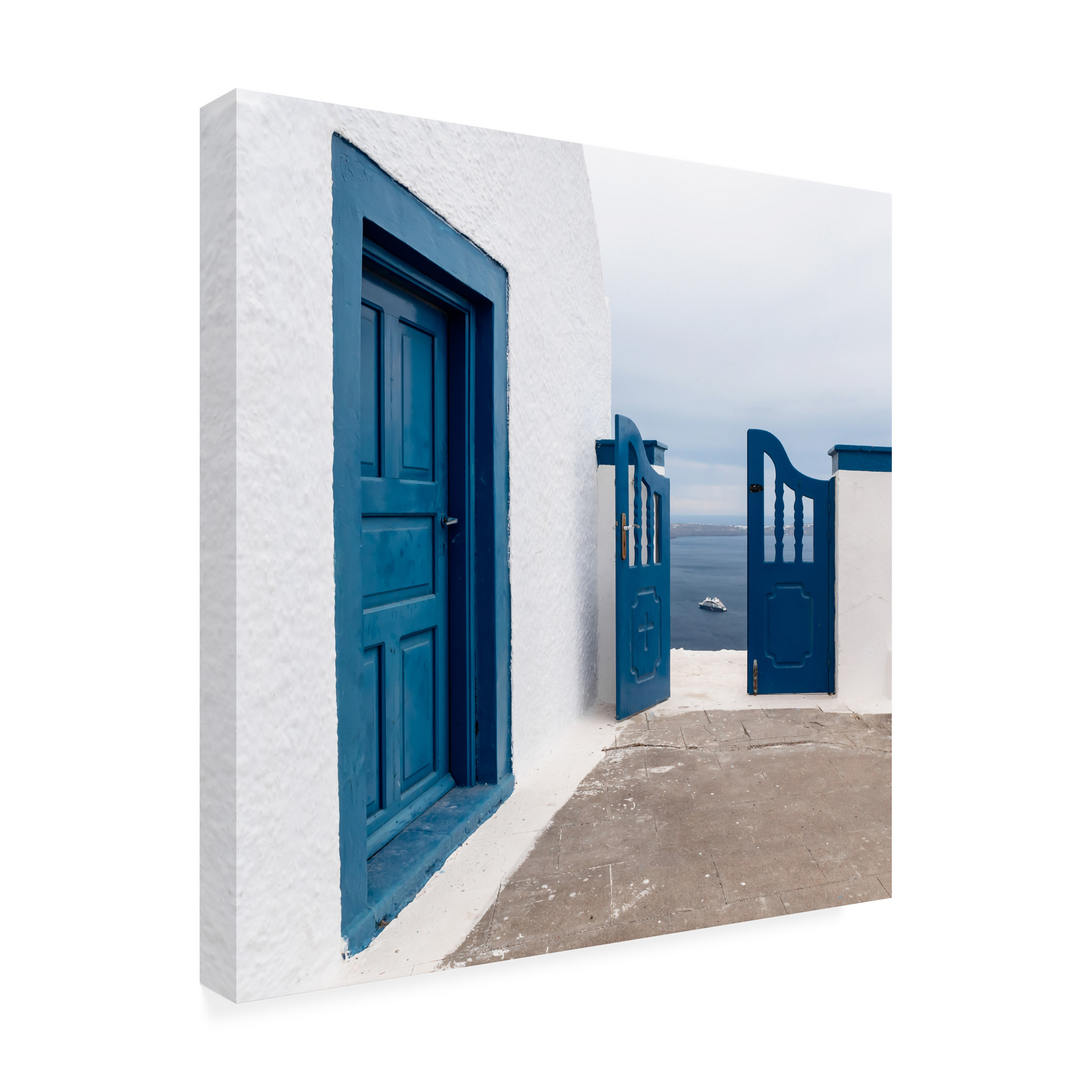 Trademark Fine Art Markus Auerbach  Santorini Greece Canvas Wall Art