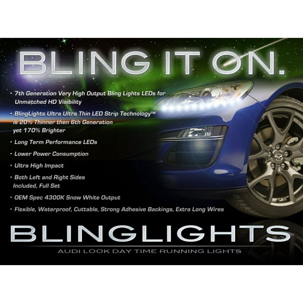 Mazda RX8 RX8 LED DRLs Light Strips for Headlamps Headlights Head