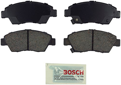 Front Chevrolet Prizm; Toyota Corolla Bosch BE741H Blue Disc Brake Pad Set with Hardware For 