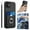 Black, variant on Allytechgroup iPhone 13 Mini Wallet Case for Women Men, Premium PU Leather Shockproof Hand Wrist Slim Fit Back Cover Phone Case for iPhone 13 Mini, Black
