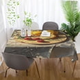 thumbnail image 6 of BZSMCE Square Tablecloth Sun Lemon Painting Pattern Tableclothes, 6 of 9