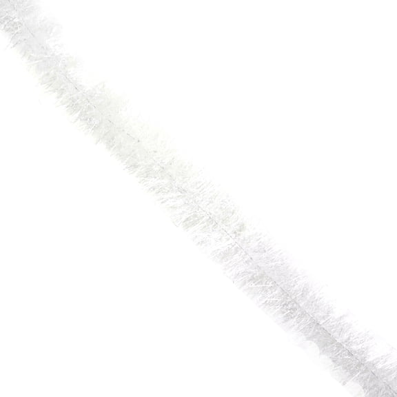 Tinsel Christmas Garland, Snowblush White, 15', by Holiday Time