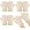 White, variant on 3 Pairs Cat Paw Gloves Kawaii Gloves Cat Paws Cosplay Faux Fur Plush Gloves, Lion Paws Fingerless Gloves for Girls Women
