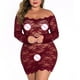 thumbnail image 3 of Gibobby Lenceria mujer sexy Conjunto de pijamas para mujer, ropa interior de , lencería de una pieza, ropa interior de encaje de talla grande(Vino XXL), 3 of 5