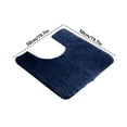 thumbnail image 2 of XIEULQP Rugs U Shaped Washable 20x20, Ultra Thin Toilet Rug Super Absorbent, Toilet Mat Rubber Backing Non-Slip, Toilet Mats Machine Washable Dry Quickly, Contour Bathroom Rugs for Toilet, 2 of 2