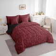 thumbnail image 3 of Feelyou Rustic Sheep Skull Twin Bedding Sets 7-Piece, Mandala Damask Bedding Comforter Set, 3 of 8