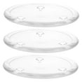 thumbnail image 4 of UPKOCH Candle Holder Plates 3Pcs 3.9In Round Glass Elegant, 4 of 8