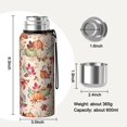 thumbnail image 7 of 20 Oz Fall Pumpkins Leaves Pattern Coffee Tumbler Double Wall Insulated Stainless Steel Water Bottle | Metal Reusable Thermoses Flask with Cup Cap | Leak & Sweat Proof with Anti-Dust Lid, 7 of 7