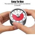thumbnail image 5 of Queen King Kitchen Timer Magnetic,visual Timer For Kids,60-minute Visual Countdown Timer With Loud Alarm,magnetic Back Stainless Steel Face,kitchen Ti, 5 of 5