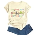 thumbnail image 2 of HCYSFG Women's Cartoon Graphic T-Shirt Colorful Print Crew Neck Short Sleeve Regular Fit Top Daily Wear Streetwear Summer Casual Tee, 2 of 3