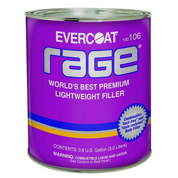 Evercoat 106 Rage Premium Lightweight Body Filler 1-Gallon