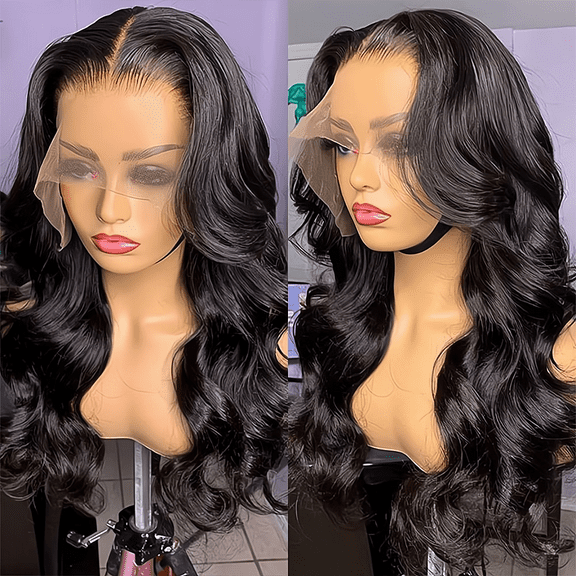 DOPI Body Wave Frontal Wig 13x4 Lace Front Wigs for Women Human Hair 180% Density Glueless Brazilian Virgin Hair Natural Col