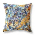 thumbnail image 5 of Sea Garden Rose Indoor/Outdoor Fabric Pillow in Orange Indigo 26x26, 5 of 7