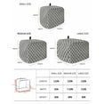 thumbnail image 3 of Fsddascl Gray Morocco Small Toaster Cover 2 Slice, Kitchen Appliance Covers, Vintage Minimalist Boho Ethnic Pattern Toaster Oven Cover with Loop, Bread Machine Cover Polyester Dust Cover Protection, 3 of 5