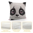 thumbnail image 4 of Qinduosi Throw Pillow Cover Cute s Pillow Covers Black and White Pillowcovers Soft Double Side Print Sofa Linen Square Throw Pillowcover " for Living Room Bedroom Car Decor, 4 of 5