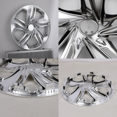 thumbnail image 4 of Hubcaps Wheel Covers 16 " Set of 4 for 2016-2024 Honda Civic SEDAN Snap on Installation ABS+PC Material (Chrome), 4 of 8
