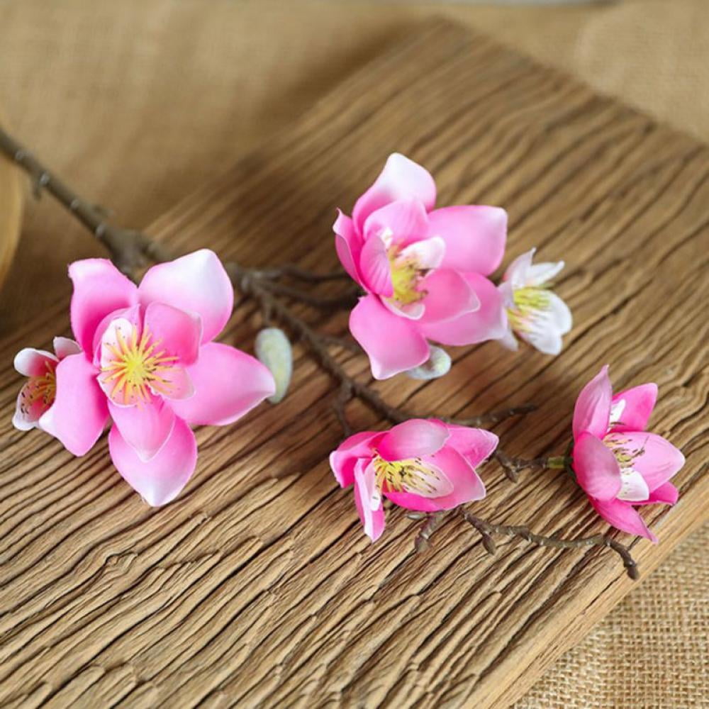 Buy 19 Artificial Magnolia Flowers, DIY Artificial Flower Fake Real