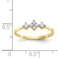 thumbnail image 2 of Primal Gold 10 Karat Yellow Gold with White Rhodium-plated Cubic Zirconia Fashion Ring, 2 of 7