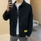thumbnail image 4 of Abrigos de mezclilla para hombre, chaqueta vaquera negra tipo cargo para hombre, otoño, estilo coreano, novedad, precio más bajo, ropa de diseñador, ropa vaquera elástica, 4 of 5