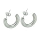 thumbnail image 4 of Sonducket Pendientes de mujer, adornos de joyería exquisita, aros simples de acero inoxidable para mujer, accesorio de moda plateado Type2 NO2, 4 of 6