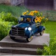 thumbnail image 2 of Retro Truck Decor, Retro Style Pickup Truck Garden Decoration,Truck Flower Pots Outdoor,Desktop Decorative Flower Pot Storage,Blue, 2 of 4