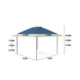 thumbnail image 5 of M optimized 13x13FT Pop Up Gazebo Outdoor Canopy Shelter Top with Ventilation Ppening Instant Gazebo Tent for Lawn, Garden, Backyard Deck (Navy Blue + Taupe), 5 of 6